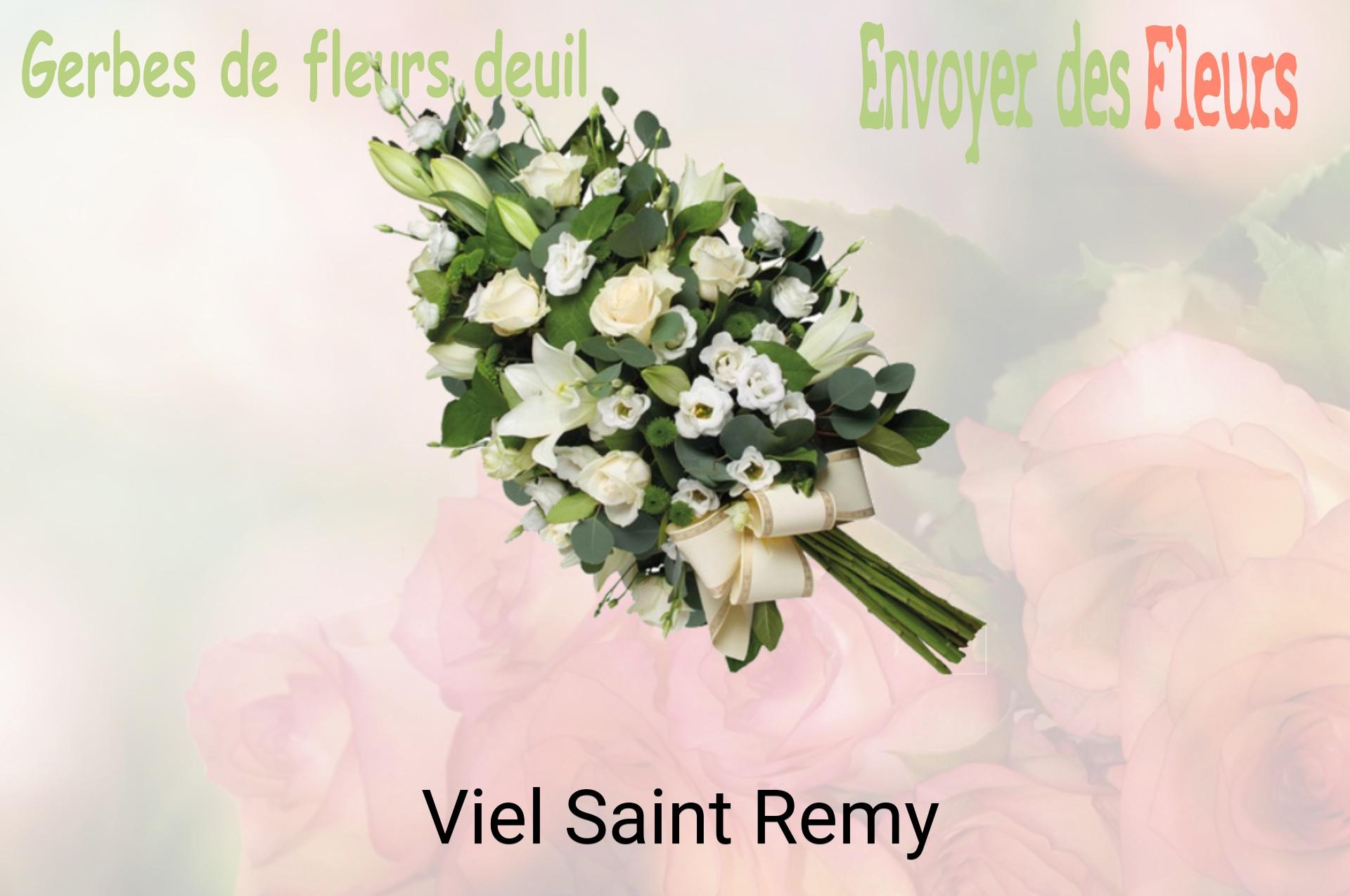 Gerbe de fleurs de deuil livrée à Viel-Saint-Remy
